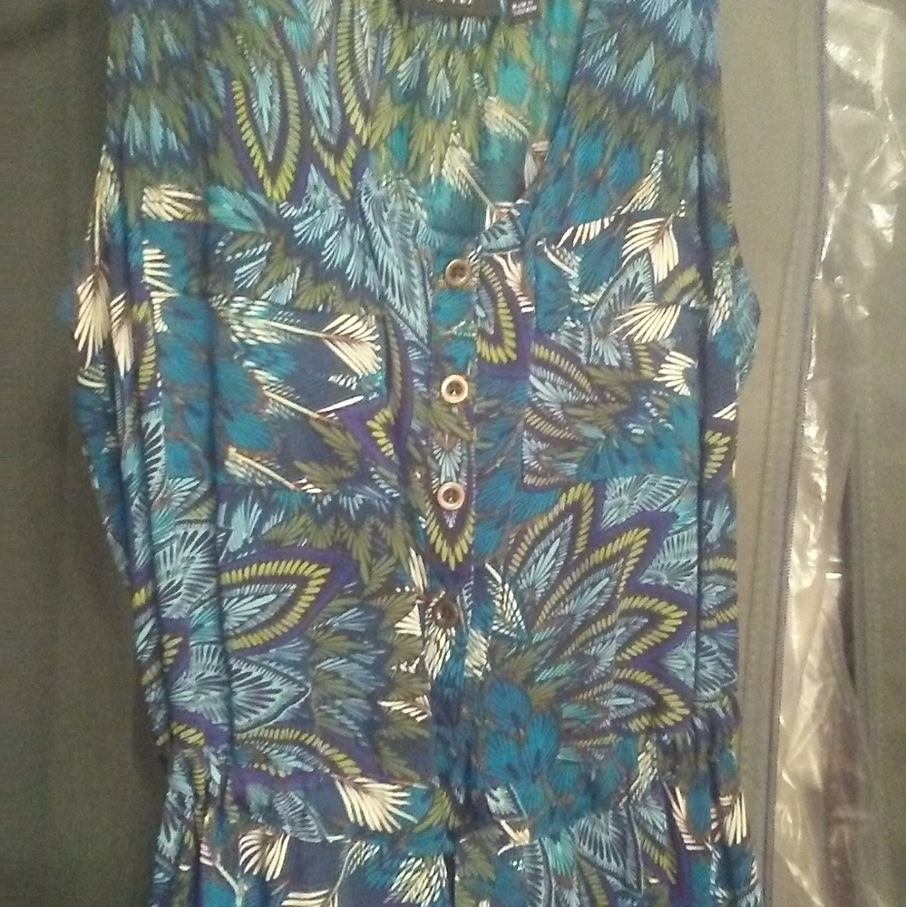 Apt 9 Silky tank dress with draw string waist